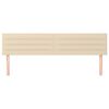 vidaXL Kopfteile 2 Stk. Creme 90x5x78/88 cm Stoff