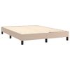 vidaXL Boxspringbettgestell Cappuccino-Braun 140x200 cm Kunstleder