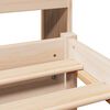 vidaXL Bücherregalbett ohne Matratze 75x190 cm Massivholz Kiefer