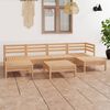 vidaXL 7-tlg. Garten-Lounge-Set Massivholz Kiefer