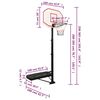 vidaXL Basketballständer Weiß 258-363 cm Polyethylen