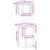 vidaXL Garagenschr&auml;nke 2 Stk. Grau Sonoma Holzwerkstoff
