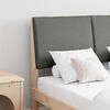 vidaXL Gepolstertes Kopfteil Dunkelgrau 120 cm Massives Kiefernholz