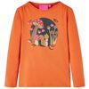 Kinder-Langarmshirt Dunkelorange 92