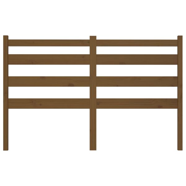 vidaXL Kopfteil Honigbraun 141x4x100 cm Massivholz Kiefer