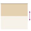 vidaXL Verdunkelungsrollo Beige 165x150 cm Stoffbreite 161,6 cm