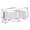 vidaXL Outdoor-Kissenbox 150x50x60,5 cm Massivholz Akazie