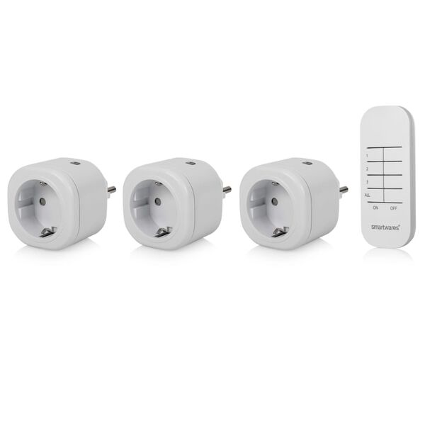Smartwares Mini Schalter-Set für Innenräume 8 x 5,5 x 5,5 cm Weiß
