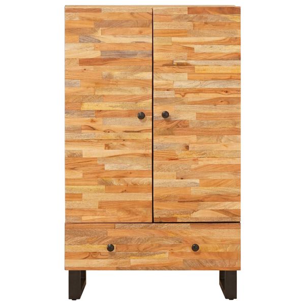 vidaXL Aufbewahrung Highboard Braun 60 x 33 x 100 cm Massivholz Mango