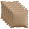 vidaXL Kissenbezug 6 stk. HOUTEN Braun 30 x 30 cm Cord