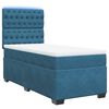 vidaXL Boxspringbett mit Matratze Blau 100x200 cm Samt