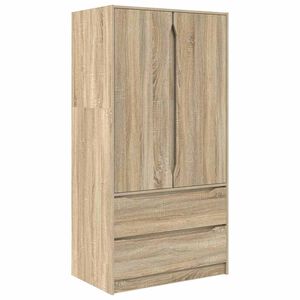 vidaXL Kleiderschrank Sonoma-Eiche 79,5 x 49 x 156 cm Holzwerkstoff