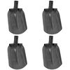 vidaXL Schaufelkopf 4 pcs Silber 33 x 21 cm Pulverbeschichteter Stahl