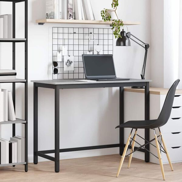 vidaXL Tisch Graues Sonoma 80 x 50 x 76,5 cm Ingenieure Holz und Stahl