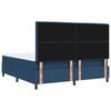 vidaXL Boxspringbett mit Matratze mit Kopfteil Blau 180 x 200 cm Stoff