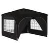 vidaXL Pop-up Partyzelt 290 x 290 x 245 cm Schwarz