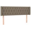 vidaXL Kopfteil mit Ohren Taupe 163x16x78/88 cm Stoff