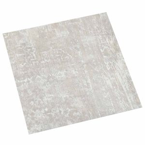 vidaXL Bodenplanken Wei&szlig; und Holz 5,11 m&sup2; 55 Stk. PVC