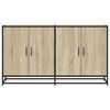 vidaXL Sideboard Sonoma-Eiche 134x35x76 cm Holzwerkstoff