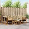 vidaXL Outdoor-Sofagarnitur mit Kissen 7 pcs Natur und Beige