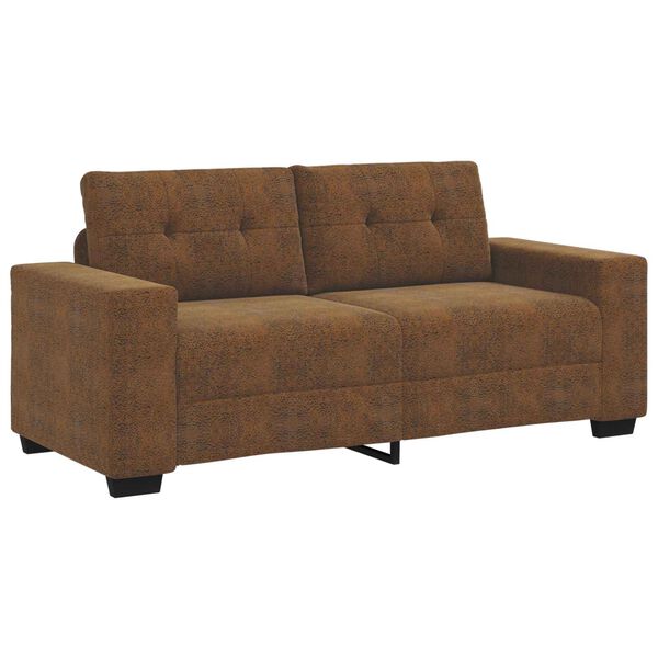 vidaXL Zweisitzer-Sofa Braun 140 cm Kunstleder