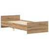 vidaXL Bettgestell ohne Matratze Artisan-Eiche 90x200cm Holzwerkstoff