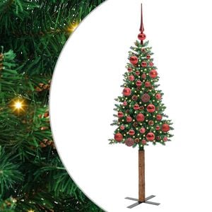 vidaXL Schlanker Weihnachtsbaum Gr&uuml;n 150 cm