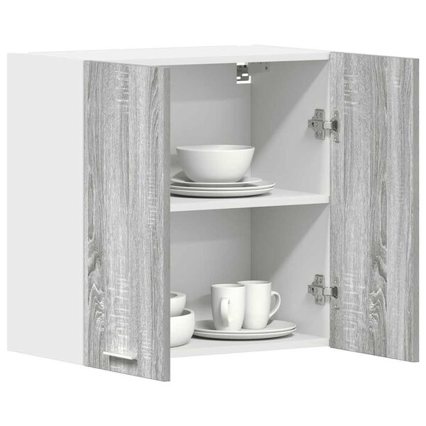 vidaXL Hängeschrank Lyon Grau Sonoma 60x31x60 cm Holzwerkstoff