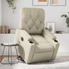 vidaXL Relaxsessel mit Aufstehhilfe Elektrisch Creme Kunstleder