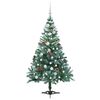vidaXL K&uuml;nstlicher Weihnachtsbaum Gr&uuml;n 150 cm PVC und Stahl