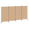 vidaXL 2-teiliger Raumteiler Beige 346 x 180 cm Stoff