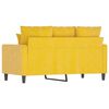 vidaXL 2-Sitzer-Sofa Gelb 120 cm Samt