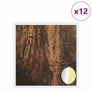 vidaXL Selbstklebende Schraubenabdeckung 12 pcs Altholz &Oslash; 20 x 0,5 mm