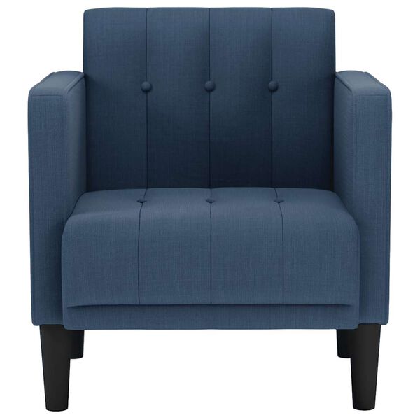 vidaXL Sessel mit Armlehnen Blau 53 cm Stoff