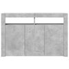 vidaXL Sideboard mit LED-Leuchten Betongrau 116x30x75 cm
