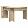 vidaXL Eckschreibtisch mit Stauraum Sonoma Eiche 140 x 113,5 x 75 cm
