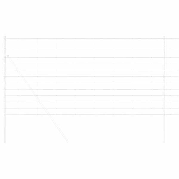 vidaXL Feldzaun Silber 50 x 1,2 m Verzinkter Stahl