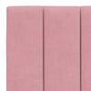 vidaXL Bett mit Matratze "Hanko" Rosa 140x190 cm Samt