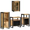 vidaXL Badezimmerm&ouml;bel-Set 4 stk. Braun 55 x 35 x 60 cm