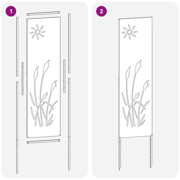 vidaXL Garten Sichtschutz-Leinwand Anthrazit 32 x 140 cm