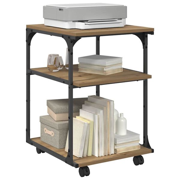 vidaXL Druckerst&auml;nder Artisan-Eiche 43 x 48 x 64 cm Holzwerkstoff