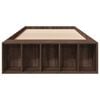 vidaXL Bettgestell Braun Eichen-Optik 100x200 cm Holzwerkstoff