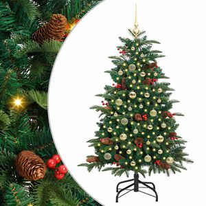vidaXL K&uuml;nstlicher Weihnachtsbaum mit 150 LEDs mit St&auml;nder Gr&uuml;n 150 cm