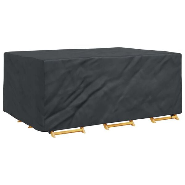 vidaXL M&ouml;belbezug Uni Schwarz 220 x 150 x 85 cm 210D