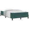 vidaXL Boxspringbett mit Matratze Dunkelgr&uuml;n 120 x 190 cm Stoff