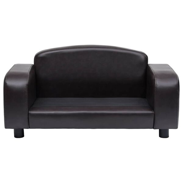 vidaXL Hundesofa Braun 80x50x40 cm Kunstleder