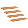 vidaXL Treppenstufen 4 stk. 90 x 25 x 2 cm Hellbraun Massivholz Buche