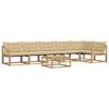 vidaXL Outdoor-Sofagarnitur 7 stk. Wei&szlig; und Beige