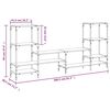 vidaXL TV-Schrank Räuchereiche 206,5x28,5x95 cm Holzwerkstoff