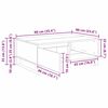 vidaXL Couchtisch Altholz 90 x 60 x 35 cm Holzwerkstoff